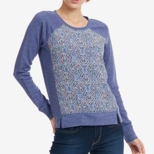 Lucky Brand Ikat Print Pullover, Small